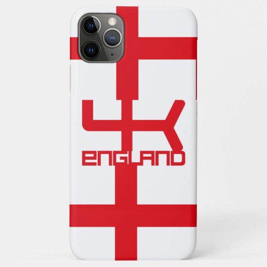 ENGLAND VER UK FLAG TEXT BY MASANSER PIXELAT Case-Mate iPhoneケース (裏面)