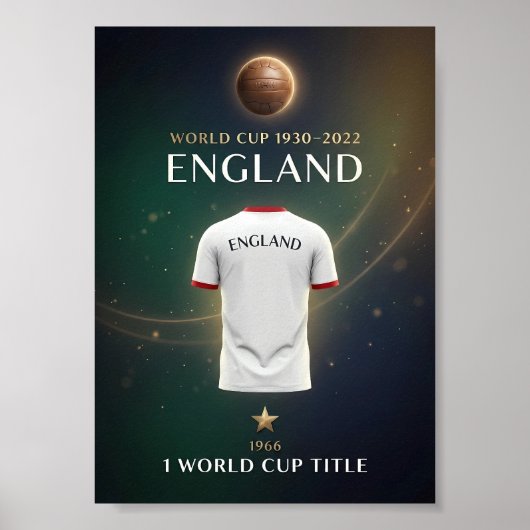 England World Cup Champions Poster | 1966 Victory ポスター (正面)