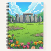 England's Stonehenge in Spring ノートブック (正面)