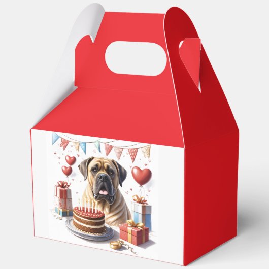 Englische Dogge Mastiff Birthday  フェイバーボックス (正面)