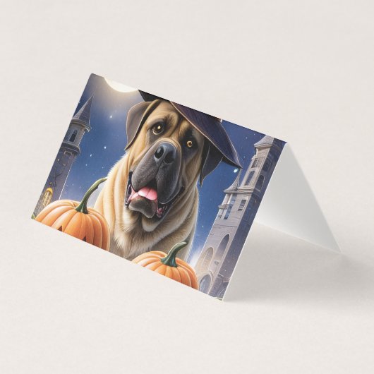 Englische Dogge Mastiff Halloween (正面)