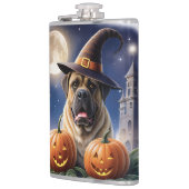Englische Dogge Mastiff Halloween フラスク (左)