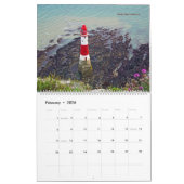 Englische Leuchttürme - Leuchtfeuer entlang Englan カレンダー (2月 2026)