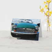 Englischer Oldtimer カード (黄色い花)