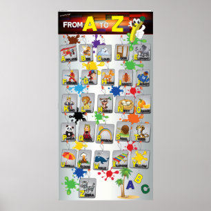 English alphabet poster Education ポスター