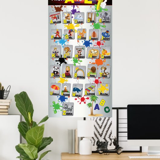 English alphabet poster Education ポスター (ホームオフィス)