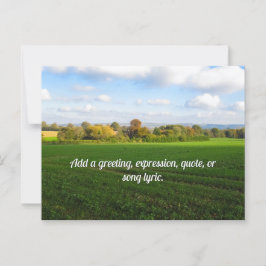 English Autumn Countryside - Personalised ポストカード