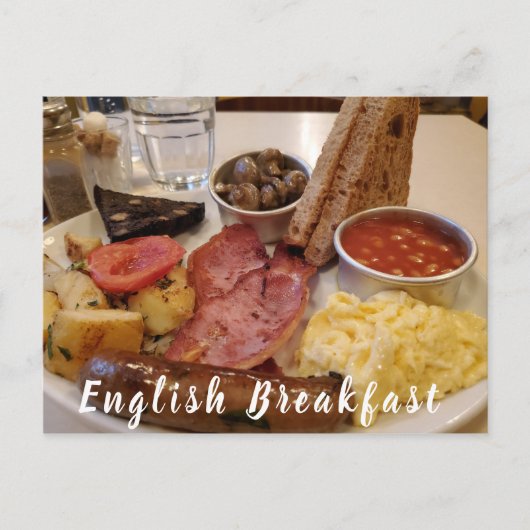 English Breakfastはがき ポストカード (正面)