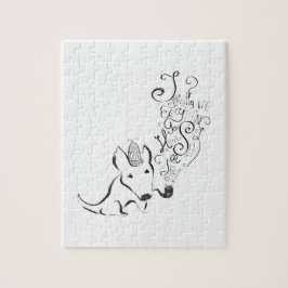 English Bull Terrierのアートすべてを調査する ジグソーパズル