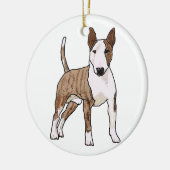 English Bull Terrier セラミックオーナメント (左)