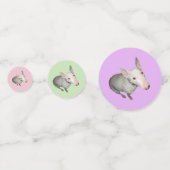 English Bull Terrier、Bone、ハート、Paw Print コンフェッティ (正面)