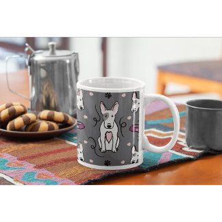 English Bull Terrier Coffee Mug | Cute Dog Lover  コーヒーマグカップ