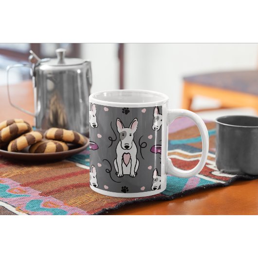 English Bull Terrier Coffee Mug | Cute Dog Lover  コーヒーマグカップ