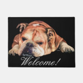 English Bulldogへようこそ ドアマット (正面)