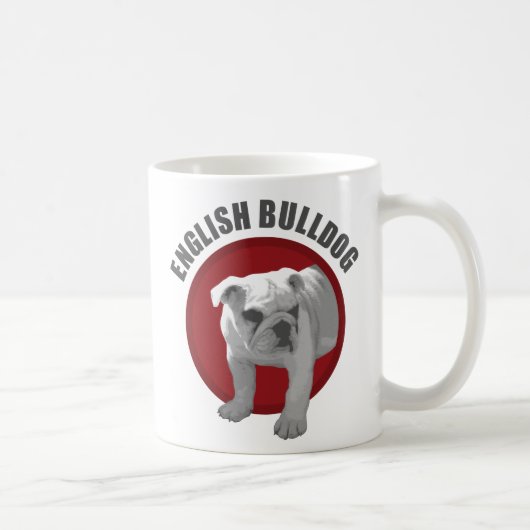 English Bulldog コーヒーマグカップ (右)
