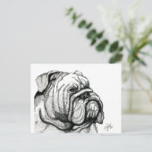 ENGLISH BULLDOG ポストカード (スタンド正面)