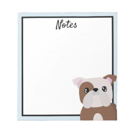 English Bulldog 空白の Notepad ノートパッド