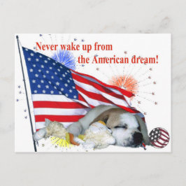 English Bulldog - American Dream ポストカード