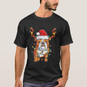 English Bulldog Reindeer Funny Christmas Essential Tシャツ (正面)