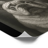 English Bulldog Selfie With Werewolf Funny ポスター (角)