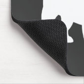 English Bulldog Silhouette | Cool Dog Lover's マウスパッド (コーナー)