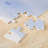 English Bulldog Snowy Christmas Village Holiday ジグソーパズル (側面)