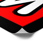 English Bulldog WOOFポスター ポスター (角)