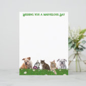 English Bulldogs and Cats Stationery (スタンド正面)