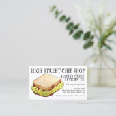 English Chip Shop Butty Sandwich Takeaway UK Food 名刺 (スタンド正面)