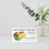 English Chip Shop Fish n' Chips Takeaway UK Food 名刺 (スタンド正面)
