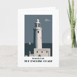 English Coast 1920s-スタイルレトログリーティングカード カード