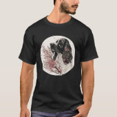 English Cocker Spaniel Cherry Blossom Dog Breed Ja Tシャツ (正面)