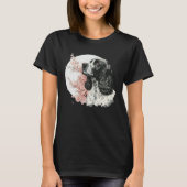 English Cocker Spaniel Cherry Blossom Dog Japanese Tシャツ (正面)