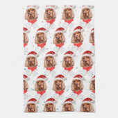 English Cocker Spaniel Dog Breed Christmas キッチンタオル (縦)