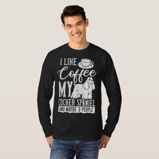 English Cocker Spaniel Dog  Puppies Owner   5 Tシャツ (正面フル)