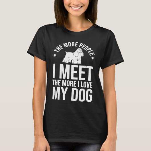 English Cocker Spaniel Dog Puppies Owner Lover Tシャツ (正面)