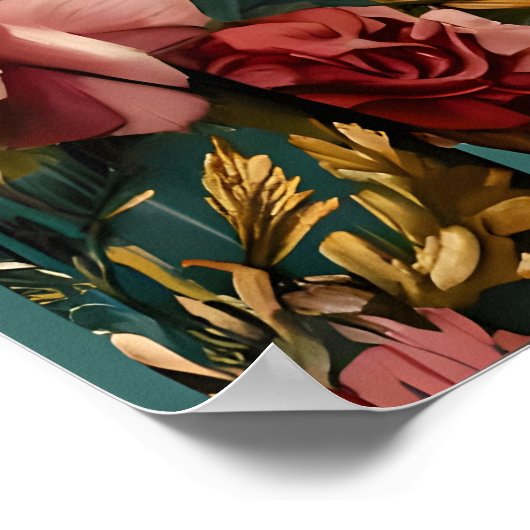 English Cocker Spaniel In Suit Poster, Cocker ポスター (角)