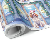 English Cocker Spaniel Nurse Station Santa Hat ラッピングペーパー (ロールコーナー)