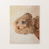 English Cocker Spaniel Painting - Original Dog Art ジグソーパズル (縦)