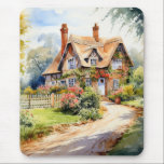 English Cottage マウスパッド<br><div class="desc">A Watercolour English cottage with garden</div>