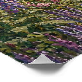 English Cottage Garden Romantic Floral ポスター (角)