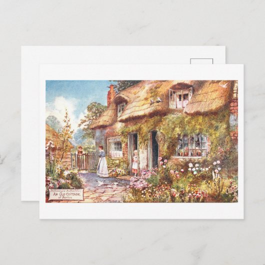 English Cottage Vintage Postcard ポストカード (正面/裏面)