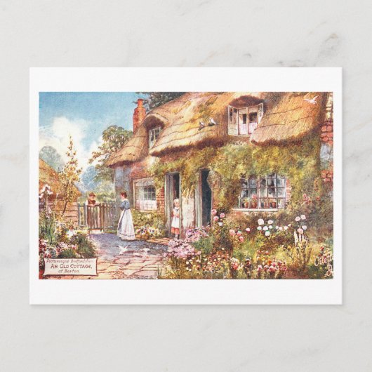 English Cottage Vintage Postcard ポストカード (正面)