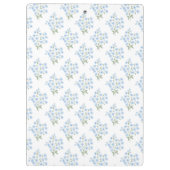 English Country Muster mit Vergissmeinnichtblumen クリップボード (裏面)