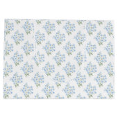 English Country Muster mit Vergissmeinnichtblumen ラージペーパーバッグ (裏面)