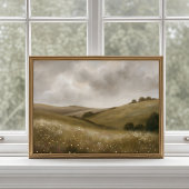 English Countryside Meadow Wall Poster ポスター