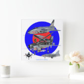 English Electric lightning スクエア壁時計 (ホーム)