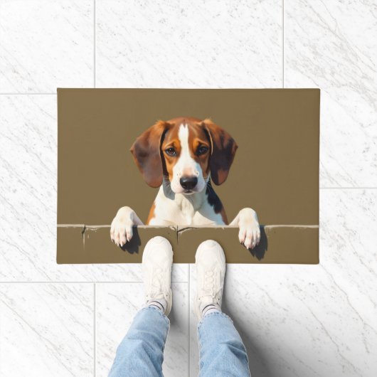 English Foxhound Doormat Art ドアマット (室内)