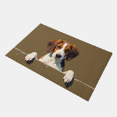 English Foxhound Doormat Art ドアマット (アングル)