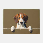 English Foxhound Doormat Art ドアマット (正面)